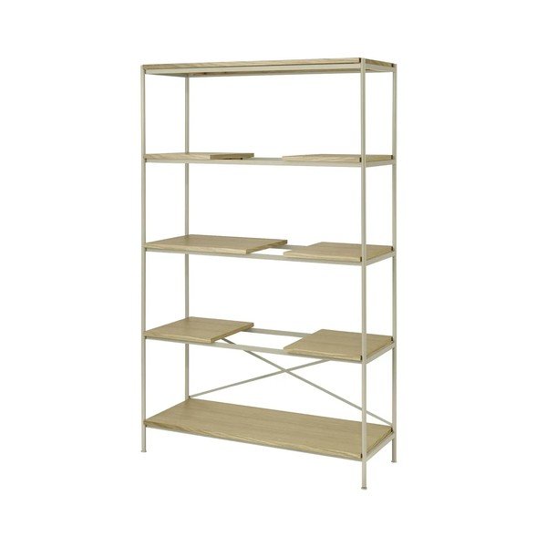 Regal v hrastovem dekorju v naravni barvi 105x170x40 cm Sukoya – Blomus-image-2