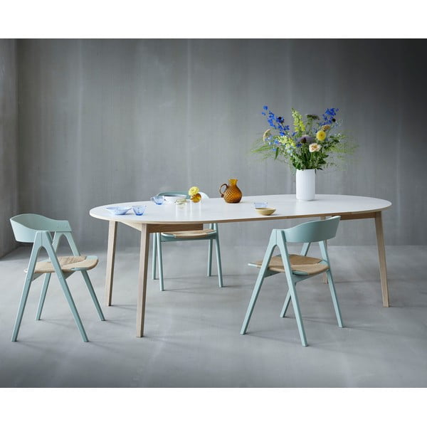 Raztegljiva jedilna miza z belo ploščo Hammel Single Ø130-image-2