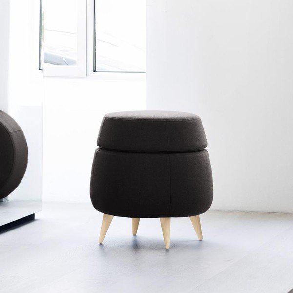 Antracitno siv puf s prostorom za shranjevanje Softline Pod-image-1