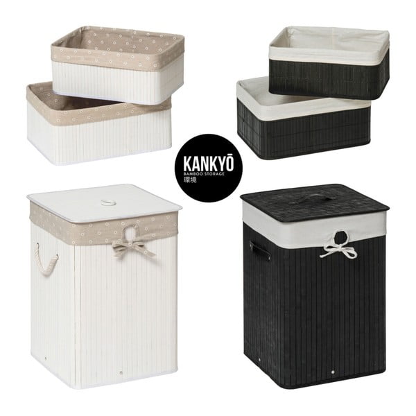 Lesen/tekstilni koš za perilo 62 l Kankyo – Premier Housewares-image-2
