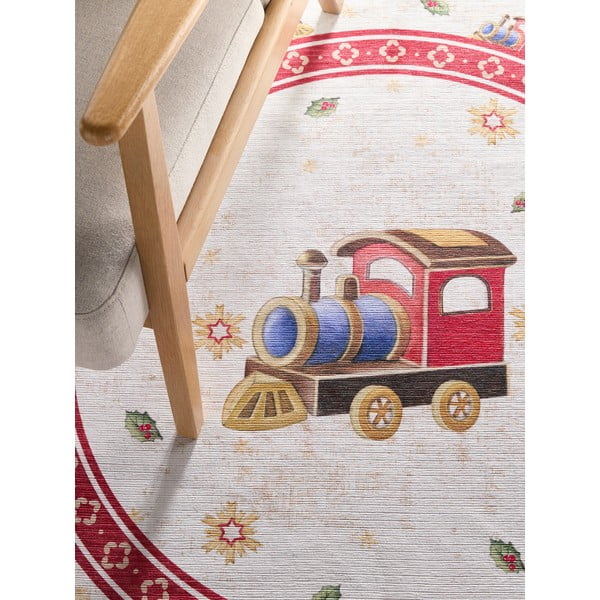 Rdeča okrogla preproga z božičnim motivom ø 160 cm Toy's Delight Train – Villeroy&Boch-image-2
