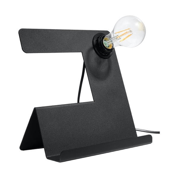 Črna namizna svetilka (višina 24 cm) Gabriel – Nice Lamps