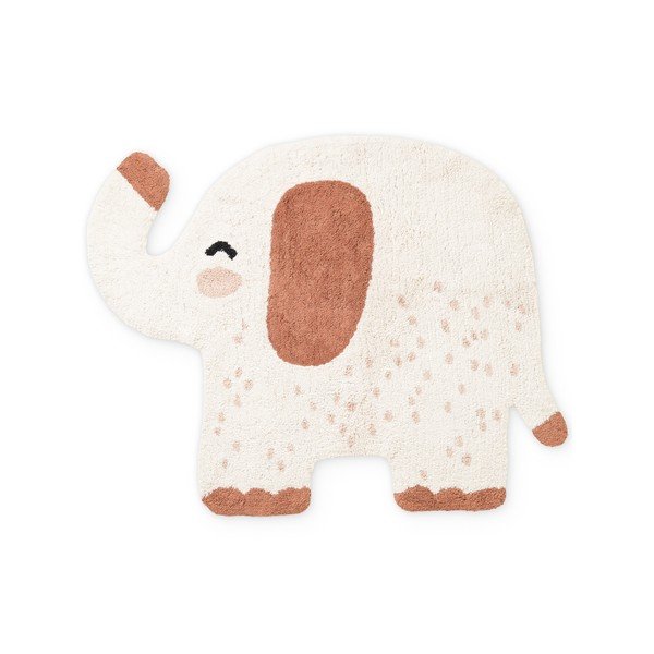 Rjava/kremno bela pralna/ročno tkana bombažna otroška preproga 95x120 cm Snuggle Emmi – Hanse Home