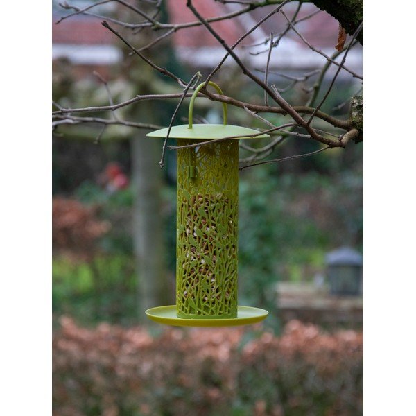 Rumeno-zelena viseča krmilnica za orehe Esschert Design Chiff Chaff Chaff-image-3