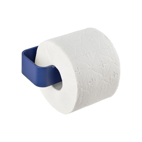 Modro kovinsko stensko držalo za toaletni papir Ume – Zone