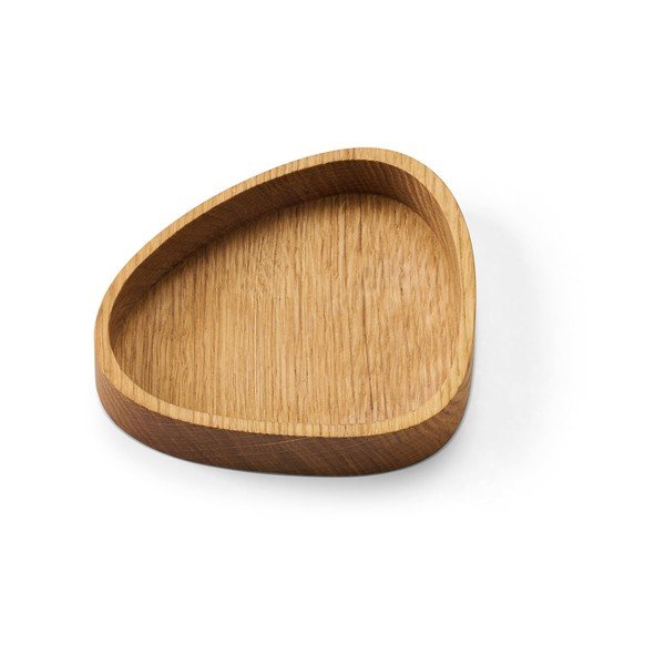 Dekorativna lesena škatla za shranjevanje v naravni barvi 14x12,5x3 cm Curve S – LIND DNA-image-1