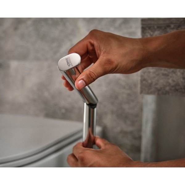 Kovinsko stojalo za WC papir v sijajno srebrni barvi EasyStore Luxe – Joseph Joseph-image-4