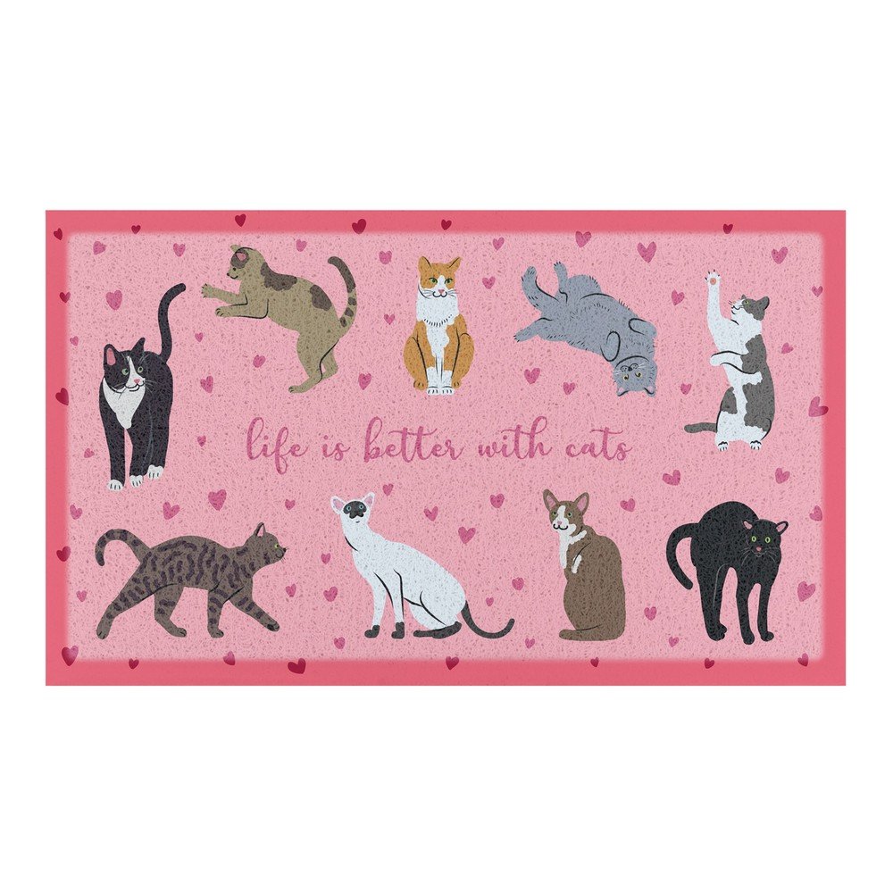 Predpražnik 40x70 cm Life Is Better With Cats