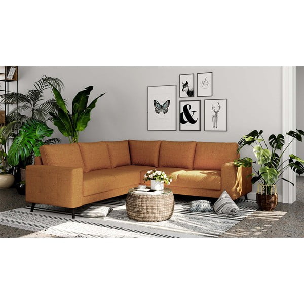 Oranžna kotna sedežna garnitura (kot po izbiri) Fynn – Ghado-image-1