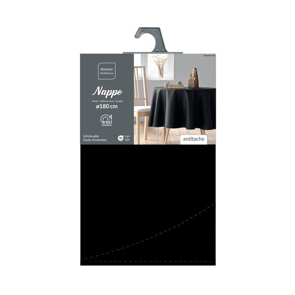 Pralen namizni prt ø 180 cm Essentiel – douceur d'intérieur-image-2