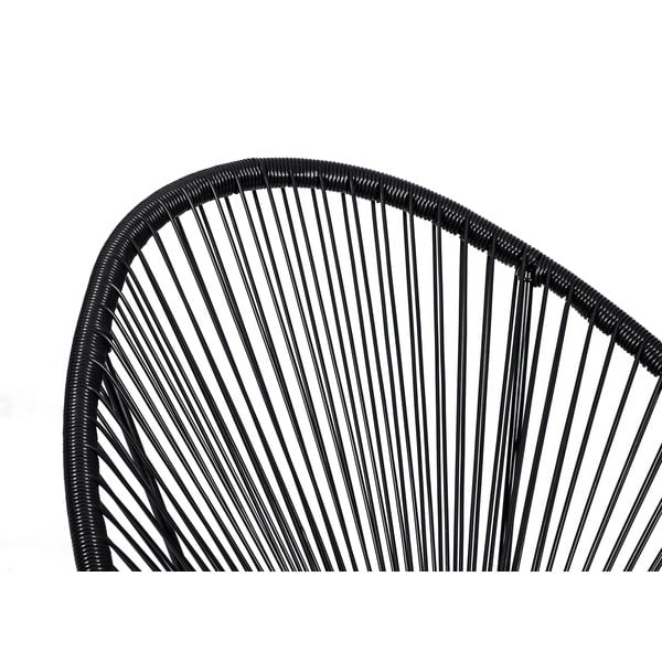 Komplet črnih vrtnih stolov Avocado in mize Loris, ø 35 cm-image-2