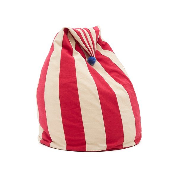Rdeča/bež otroška vreča za sedenje Olvi – Kave Home