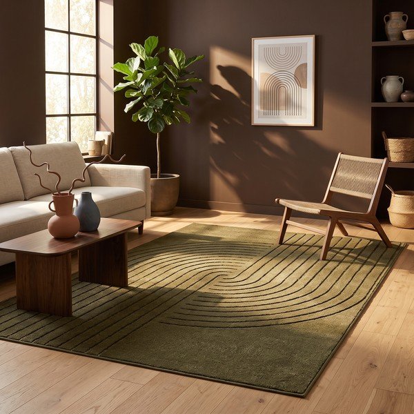 Zelena preproga 200x290 cm Solace – ESTE-image-1