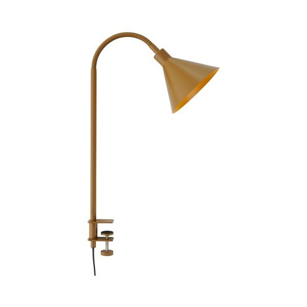 Rjava kovinska namizna svetilka z upogljivo konstrukcijo/s sponko (višina 50 cm) Flexi Torino – Ellos Home-image-3
