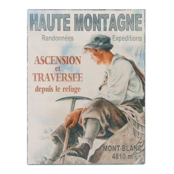 Stenska dekoracija Antic Line Haute Montagne, 25 x 33 cm