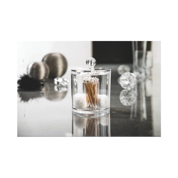 Škatla za shranjevanje bombažnih blazinic in vatiranih palčk, višina 11 cm-image-3