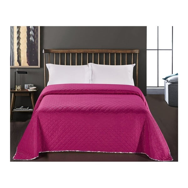 Vijolična in rožnata posteljna pregrinjala iz mikrovlaken Decoking Vivian, 220 x 240 cm