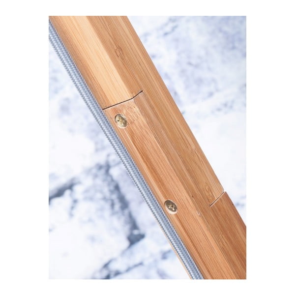 Talna svetilka z belim senčnikom in bambusovo strukturo Good&Mojo Himalaya-image-4