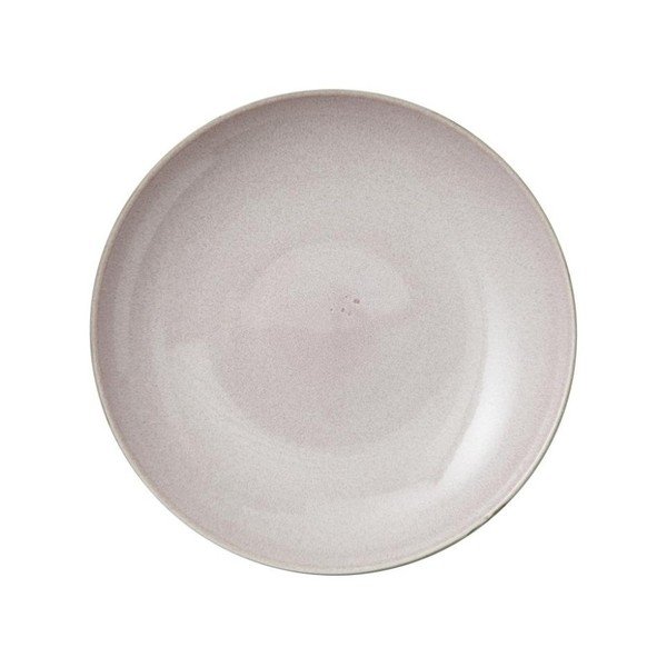 Servirna skleda iz sive keramike z notranjo glazuro v rožnati barvi Bitz Mensa, premer 40 cm-image-4
