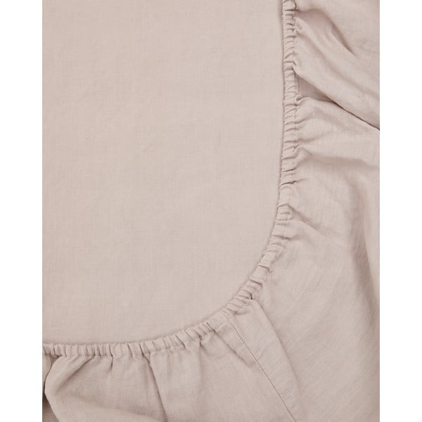 Sivorjava napenjalna bombažna rjuha 180x200 cm Simmel – Kave Home-image-1