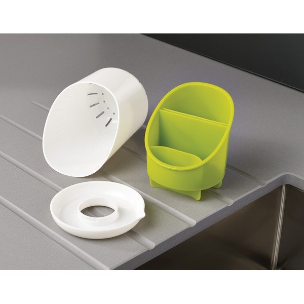 Belo-zelena posoda za jedilni pribor in kuhinjske pripomočke Joseph Joseph Dock-image-4