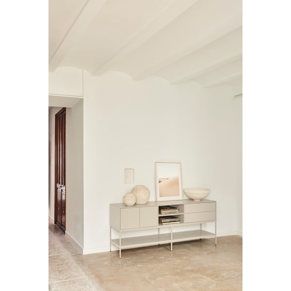 Kremno bela TV omarica 175x74x45 cm Platt – Teulat-image-2