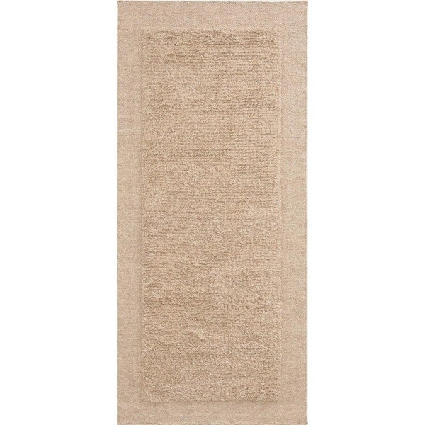 Bež ročno tkan volnen tekač 80x200 cm Marely – Kave Home