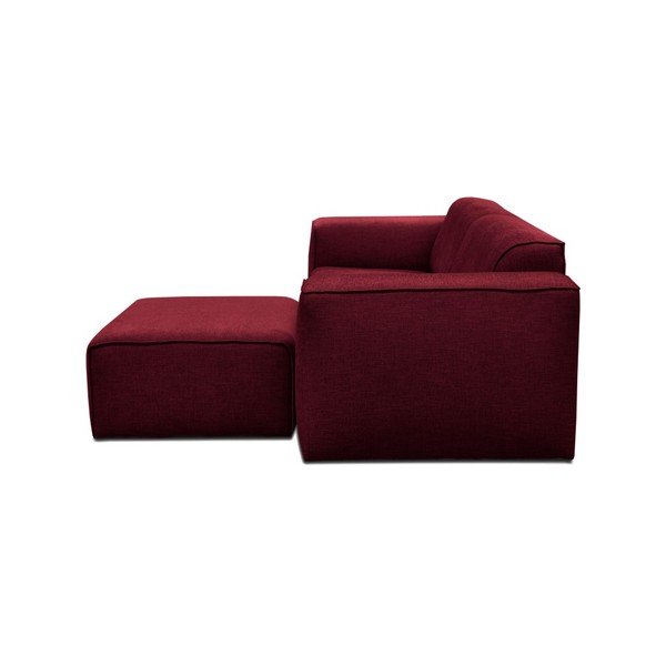 Rdeč trosed s pufom Cosmopolitan Design Phoenix-image-2