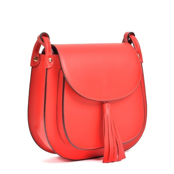 Rdeča usnjena torbica Anna Luchini Farro-image-3