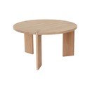 Okrogla klubska mizica iz masivnega hrasta v naravni barvi ø 65 cm Oy – OYOY Living Design