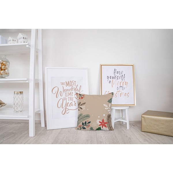 Božični okrasni vzglavnik z bombažno prevleko Butter Kings Branches, 45 x 45 cm-image-2