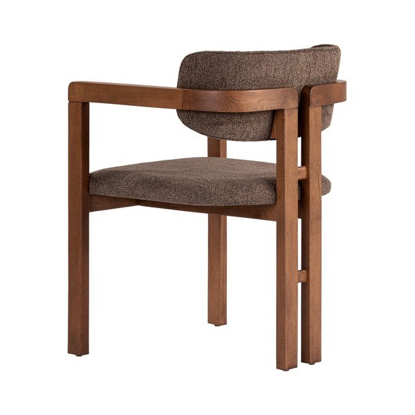 Rjav jedilni stol z nasloni za roke Toscana – Kalune Design-image-2