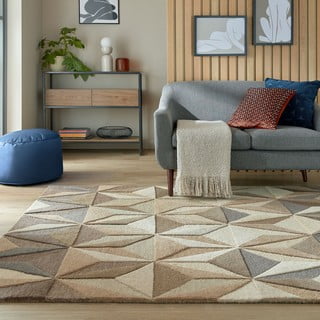 Bež volnena preproga 160x230 cm Reverie – Flair Rugs