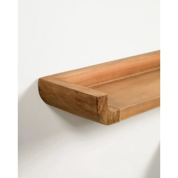 Komplet 2 stenskih polic iz tikovine Kave Home Shamel-image-3