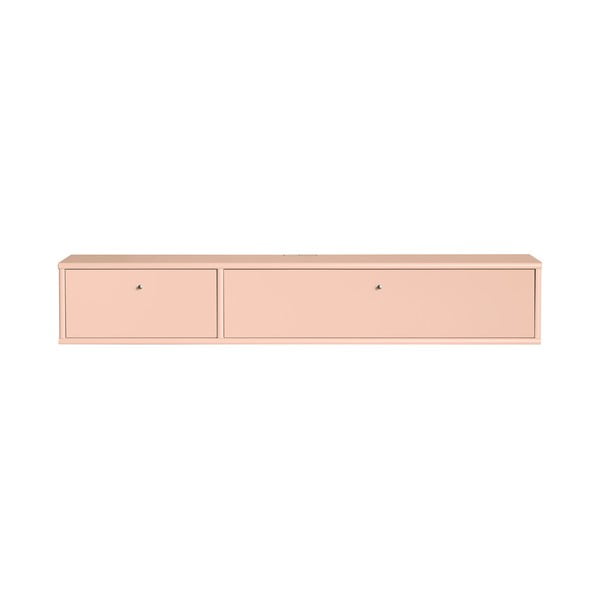 Svetlo rožnata TV omarica 136x22x32,5 cm Mistral – Hammel Furniture