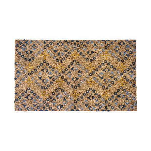 Predpražnik iz kokosih vlaken 43x73 cm Flower - Jardin d'Ulysse