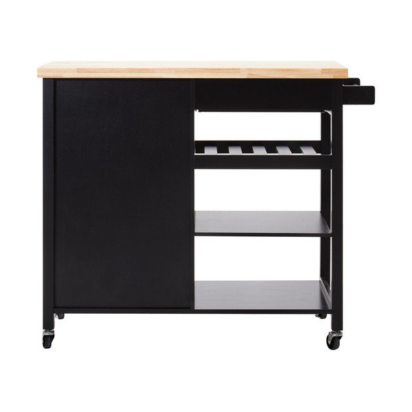 Servirni voziček na kolesih iz masivnega kavčukovca 48x105 cm Frankfurt – Premier Housewares-image-4