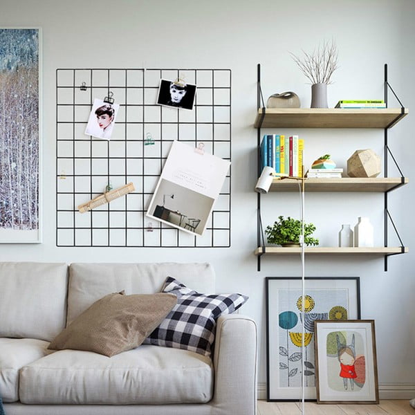 Črna kovinska tabla za opomnike Reminder, 60 x 60 cm-image-2