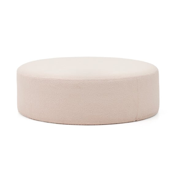 Svetlo rožnat tabure iz tkanine bouclé Kaeli – Kave Home