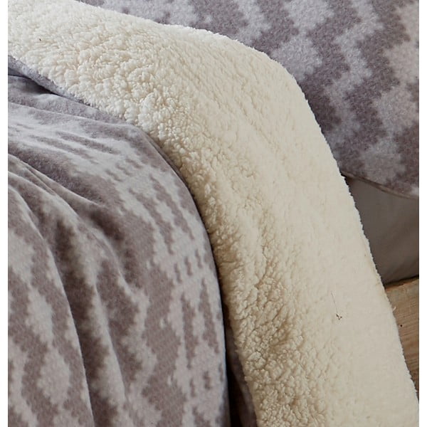 Siva posteljnina iz flisa Catherine Lansfield Alpine Fleece, 200 x 200 cm-image-3