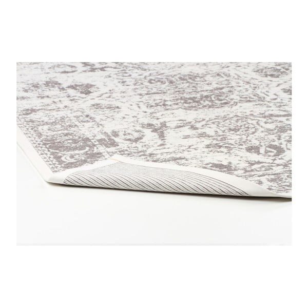 Bela vzorčasta oobojestranska preproga Narma Palmse, 70 x 140 cm-image-1
