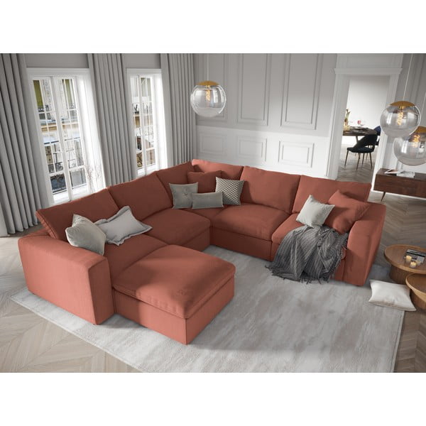 Rožnat obojestranski kotni del modularne zofe Windsor & Co Sofas Galaxy-image-1
