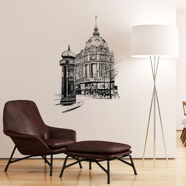 Stenska nalepka Ambiance Wall Decal Paris the Racecourse, 85 x 60 cm-image-1