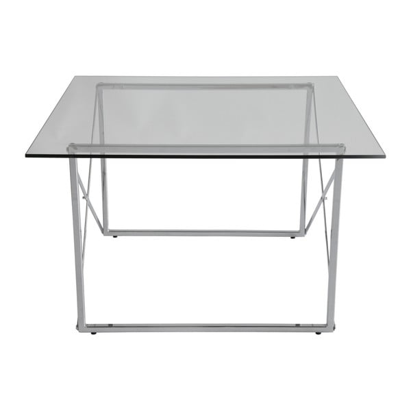 Kovinska zložljiva jedilna miza z nogami v srebrni barvi RGE Cross