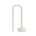 Slonokoščena kovinska LED namizna svetilka (višina 30 cm) Bow – Kave Home