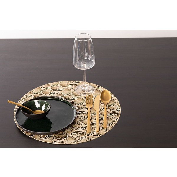 Zlat pogrinjek Tiseco Home Studio, ⌀ 38 cm-image-2