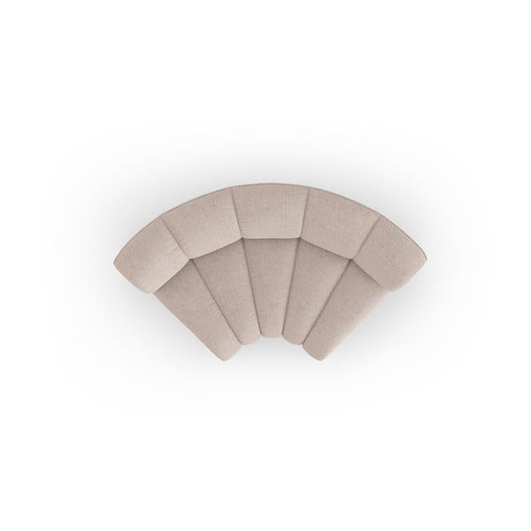 Bež modul za sedežno garnituro iz šenilje (s kotom po izbiri) Lupine – Micadoni -image-2