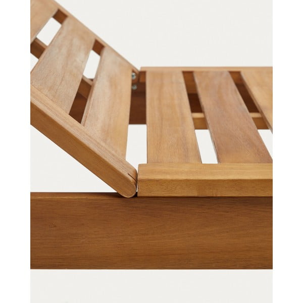 Vrtni ležalnik iz masivnega lesa v naravni barvi Sulamita – Kave Home-image-4