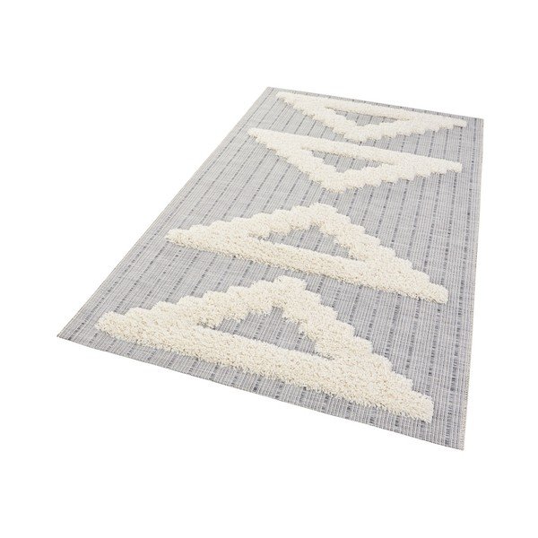Siva preproga Mint Rugs Handira Trikotniki, 170 x 115 cm-image-1