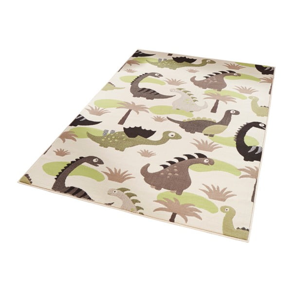 Zeleno-rjava otroška preproga Zala Living Dino, 140 x 200 cm-image-1